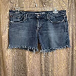 Joe’s Jeans Cutoff Low Rise Cotton Shorts Raw Hem Size 31